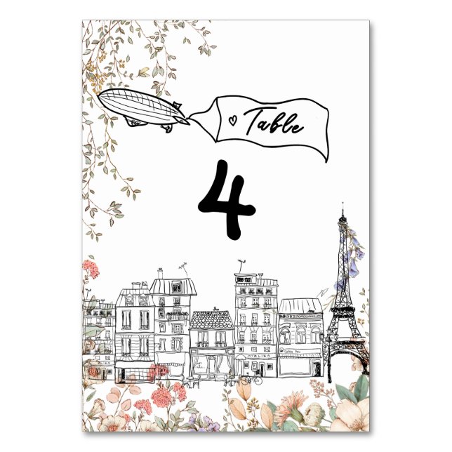 Numeração De Mesa Bonjour Bebe Sexo Chá de fraldas Neutro (Frente)