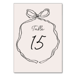 Numeração De Mesa Borda de Fita Timical Desenhada à Mão