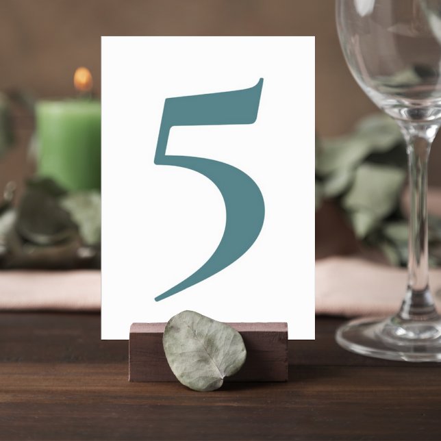 Numeração De Mesa Botanical Greenery Wedding Table Numbers (Criador carregado)