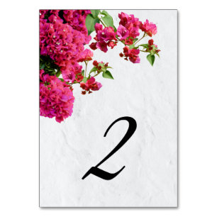 Numeração De Mesa Bougainvillea Casamento da Ilha Grega Mediterrânic