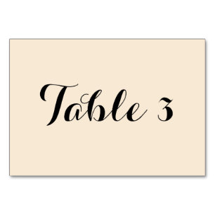 Numeração De Mesa Branco antigo numerado