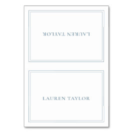 Numeração De Mesa Branco com placa de Mesa moderna azul empoeirada