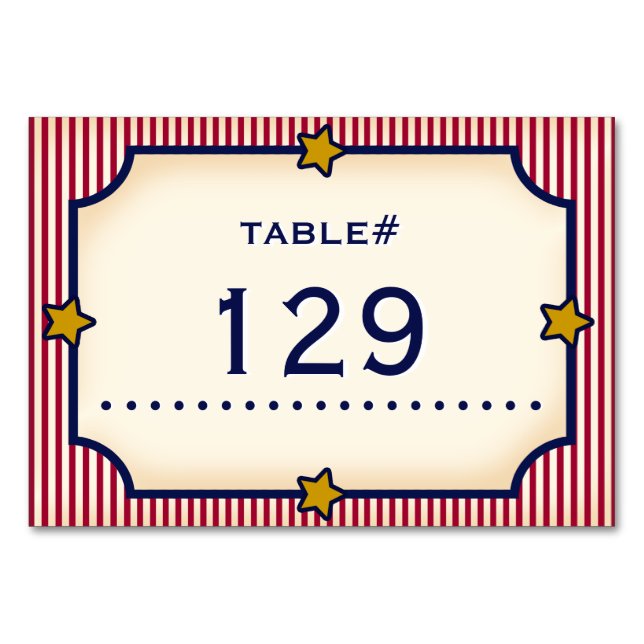 Numeração De Mesa Bully Pulpit (Coleção de Casamentos) 1904 (Frente)