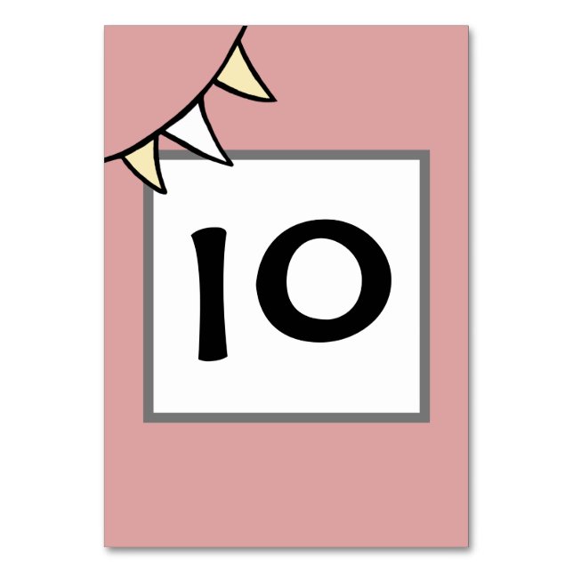 Numeração De Mesa Bunting Trator de Casamento de País Personalizado (Frente)