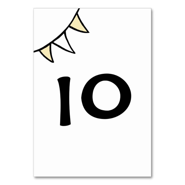 Numeração De Mesa Bunting Trator de Casamento de País Personalizado (Frente)