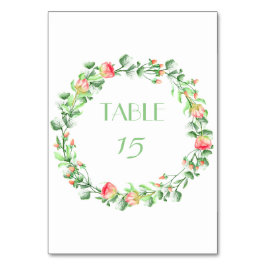 Numeração De Mesa Buquê de jardim rosa