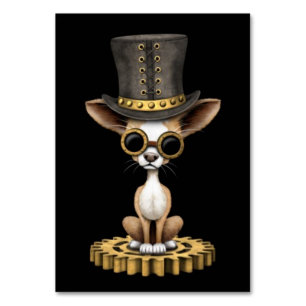 Numeração De Mesa Cachorro Cachorro Chapanota Chihuahua, preto