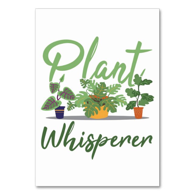 Numeração De Mesa Cactus Plant Whisperer (Frente)