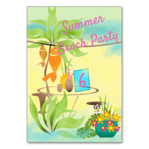 Numeração De Mesa Café bar de verão praia café dia sol sol