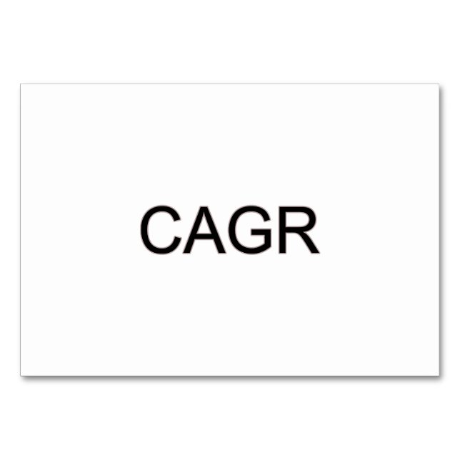 Numeração De Mesa CAGR Preto em Negrito  (Frente)
