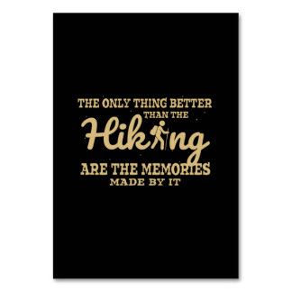 Numeração De Mesa Camper Gift |The Only Thing Better Than The Hiking