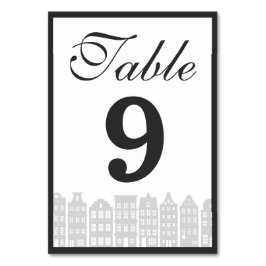 Numeração De Mesa Canal Row de Amsterdã - Recepção de casamento hola