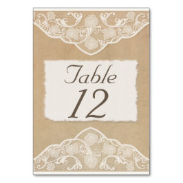 Numeração De Mesa Canvas, Papel e Lace Número da Tabela