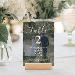 Numeração De Mesa Capturar o Casamento de Foto do Código QR Dark 2<br><div class="desc">Adicione um toque de acabamento personalizado a decorações de recepção de casamento com cartões personalizados de números de tabela de foto e código QR. As imagens e todo o texto são simples de personalizar e podem ser diferentes ou iguais em frente e atrás. Se preferido, mude "capturar o amor" para...</div>