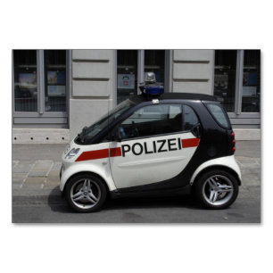 Numeração De Mesa Carro de Polícia Inteligente Viena Áustria