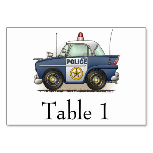 Numeração De Mesa Carro-policial da Polícia Automóvel