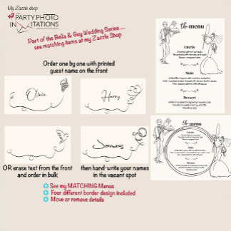 Numeração De Mesa carta de casamento feita à mão