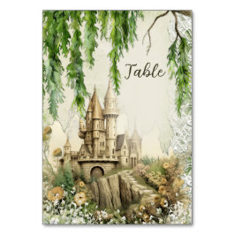 Numeração De Mesa Carta de Número da Mesa do Castelo Encantado – Con