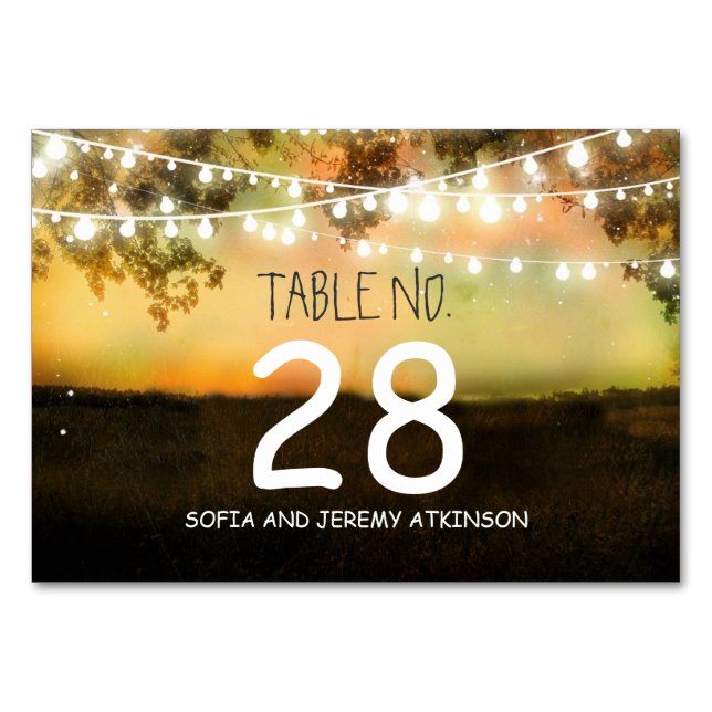Numeração De Mesa Cartaz do Número da Tabela de Casamento (Frente)