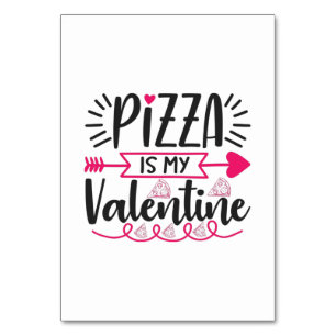 Numeração De Mesa Casal Gift Pizza É Meu Namorados