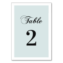 Numeração De Mesa Casamento azul clássico e elegante. Caligrafia sim