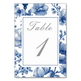 Numeração De Mesa Casamento Azul Marinho e Prata