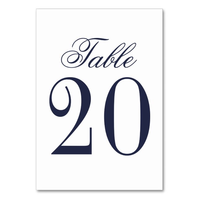 Numeração De Mesa Casamento Azul Marinho Náutico (Frente)