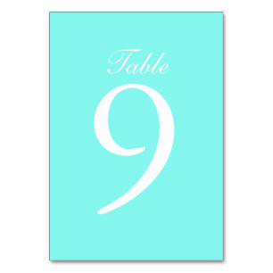 Numeração De Mesa casamento azul-turquesa-azul-do-ovo de robin