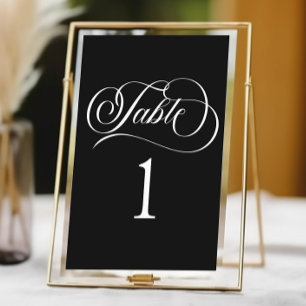 Numeração De Mesa Casamento Básico Elegante Minimalista