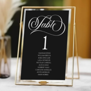 Numeração De Mesa Casamento Básico Elegante Minimalista