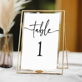 Numeração De Mesa Casamento Básico Mínimo Minimalista Moderno Clássi