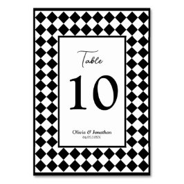 Numeração De Mesa Casamento Branca Simples Moderno e Moderno Verific