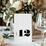 Numeração De Mesa Casamento Branco Branco Contemporâneo e Único Negr<br><div class="desc">Tabelas Numéricas Negras Contemporâneas Contemporâneas Negras,  Modelo</div>