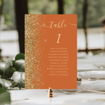 Casamento Brilho Dourado Laranja Queimada