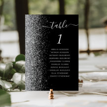 Casamento Brilho Prata Preto