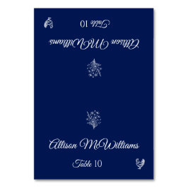 Numeração De Mesa Casamento Carteira-Flores-Aves-Mesa