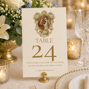 Numeração De Mesa Casamento Católico Tradicional Noivado Maria José