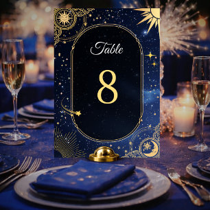 Numeração De Mesa Casamento celestial de sol e lua