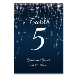Numeração De Mesa Casamento Charming Star Struck | Azul Marinho