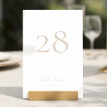 Numeração De Mesa Casamento Cinza Rosa Clássico de Caligrafia<br><div class="desc">Este Design faz parte de uma coleção; Entre em contato comigo se precisar de ajuda para encontrar designs ou produtos correspondentes; também disponível em cores alternativas</div>