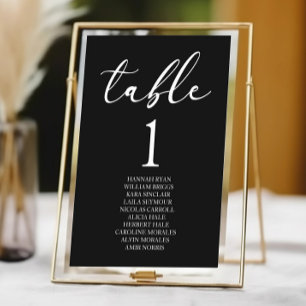 Numeração De Mesa Casamento Clássico Básico Minimalista Elegante Pre