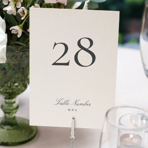Numeração De Mesa Casamento clássico de caligrafia