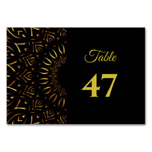 Numeração De Mesa Casamento clássico de luxo elegante com mandala tr