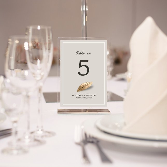 Numeração De Mesa Casamento Clássico e Elegante (Criador carregado)