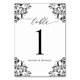 Numeração De Mesa Casamento Clássico Elegante Vintage