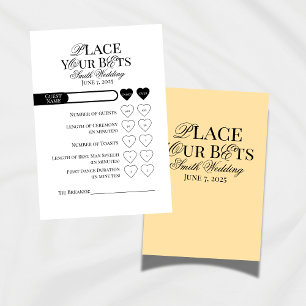 Numeração De Mesa Casamento Coloque Sua Aposta Editável Modelo