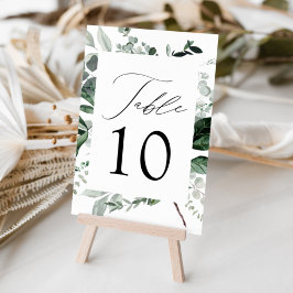 Numeração De Mesa Casamento com Abundante Verdor