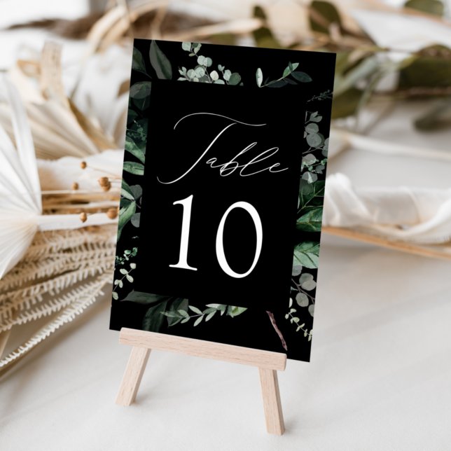 Numeração De Mesa Casamento com Abundante Verdor (Criador carregado)