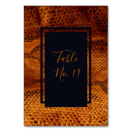 Numeração De Mesa casamento com animais de pele cobra de luxo