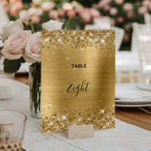 Casamento com Folha de Ouro da Glittery